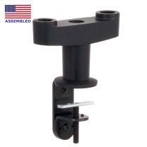 MKIT-L dual mount side by side mount with bracket that clamps to desk in black