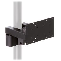 PM80 heavy-duty monitor pole mount with 100x200mm VESA plate ghosted