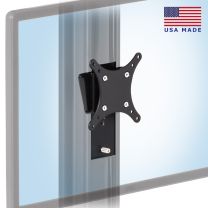 Rotating Flush Monitor Wall Mount for EC Track with 75x75 and 100x100m VESA adapter in black    	