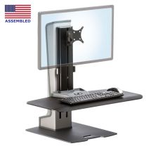 Winston-E1 height adjustable computer station with compact size work surface