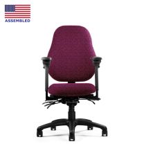 Neutral Posture XSM8300 full height air adjust lumbar back with petite seat pan in red dawn fabric