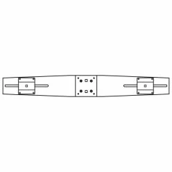 Large Dual Monitor Bracket with 75mm VESA