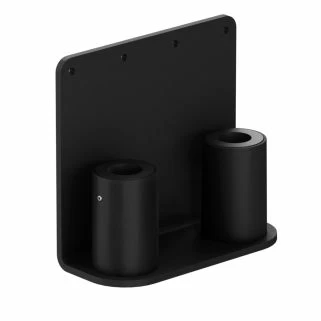 MKIT-D3 heavy-duty dual wall mount isometric view in black