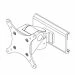 Articulating Positioner in Black for one 75/100mm Monitor