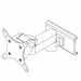 Articulating Extended Positioner in Metallic Gray for one 75/100mm Monitor