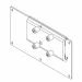 Low-Profile Positioner in Metallic Gray for one 100/200mm Monitor