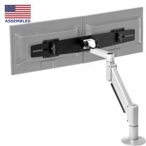 SAA2415 (Light Gray) Dual Monitor Arm closeout sale