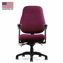 Neutral Posture 6500 wide air lumbar back with medium seat pan in red dawn fabric