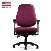 Neutral Posture 6800 wide air lumbar back with large seat pan in red dawn fabric