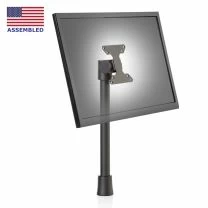 POS6-14-THRU point of purchase mount black thru-desk mounted isometric front view