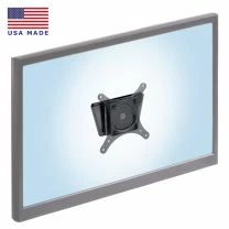 WM9135 wall mount with adapter bracket and monitor front view