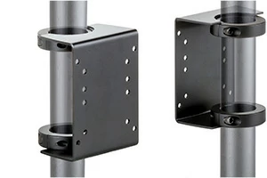 192 D bracket clamps, shown from the front and rear.