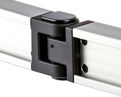The CONNECT multi-monitor beam hinges shown from an isometric view.