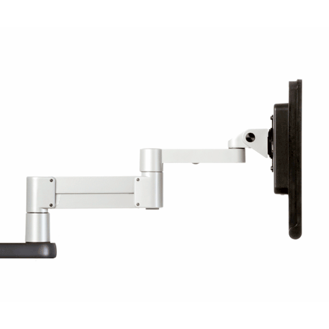 Monitor arm adjusted from lowest to highest horizontal position SAA2010