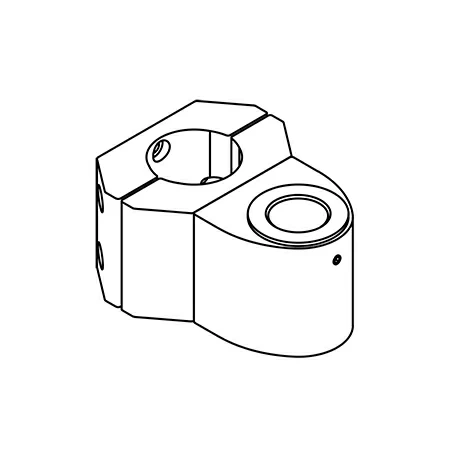 MKIT-E2L pole mount specification drawing isometric view