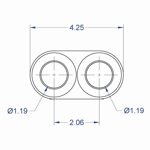 MKIT-T1 pole mount specification drawing front view with measurements MKIT-T1 pole mount specification drawing front view with measurements