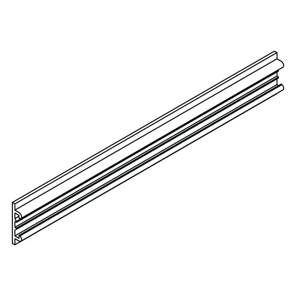 RT horizontal track wall mounting system specification drawing isometric view