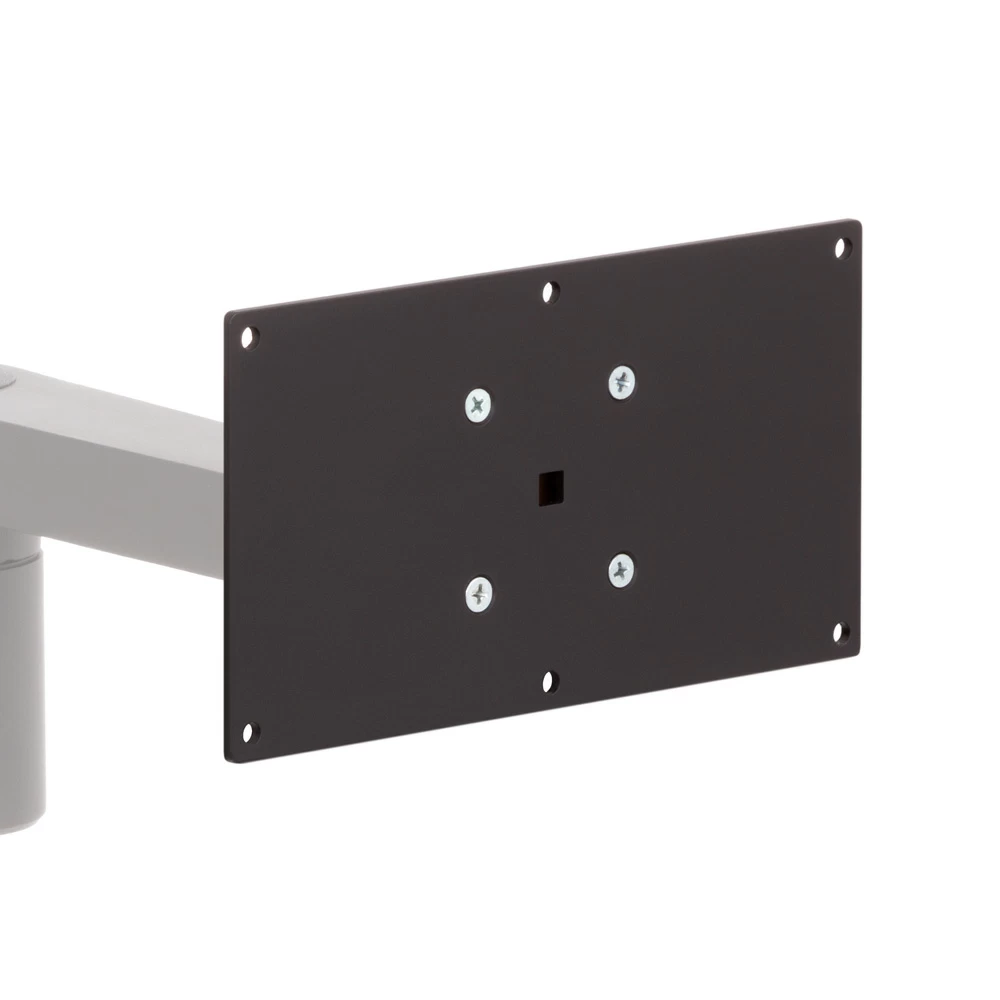 RT-SAA-ARM roller track monitor arm mount 100x200mm VESA plate close-up view