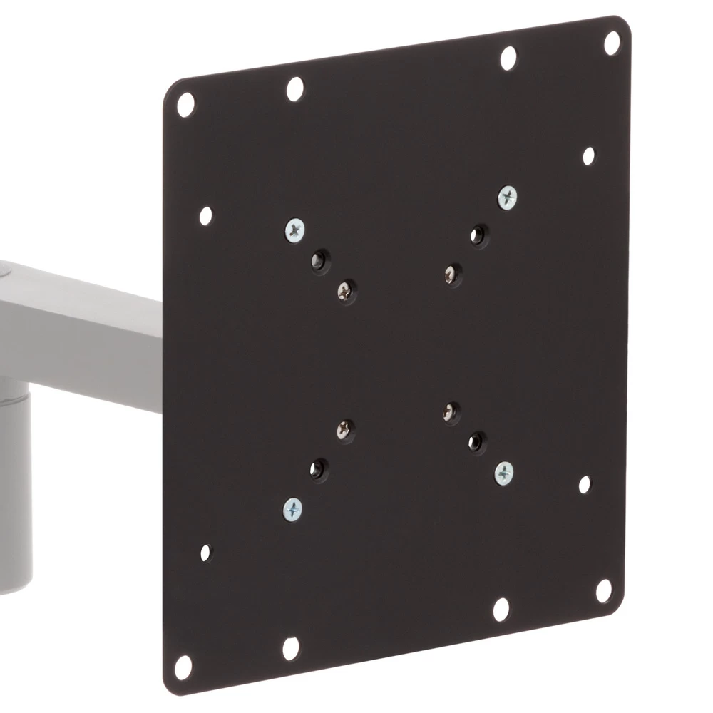 RT-SAA-ARM wall track monitor arm mount 200x200mm VESA plate close-up view