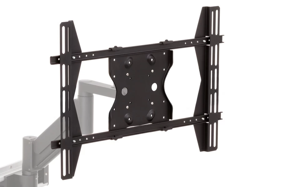 RT-SAA-ARM wall track monitor arm mount 100x300mm to 400x600mm VESA plate close-up view