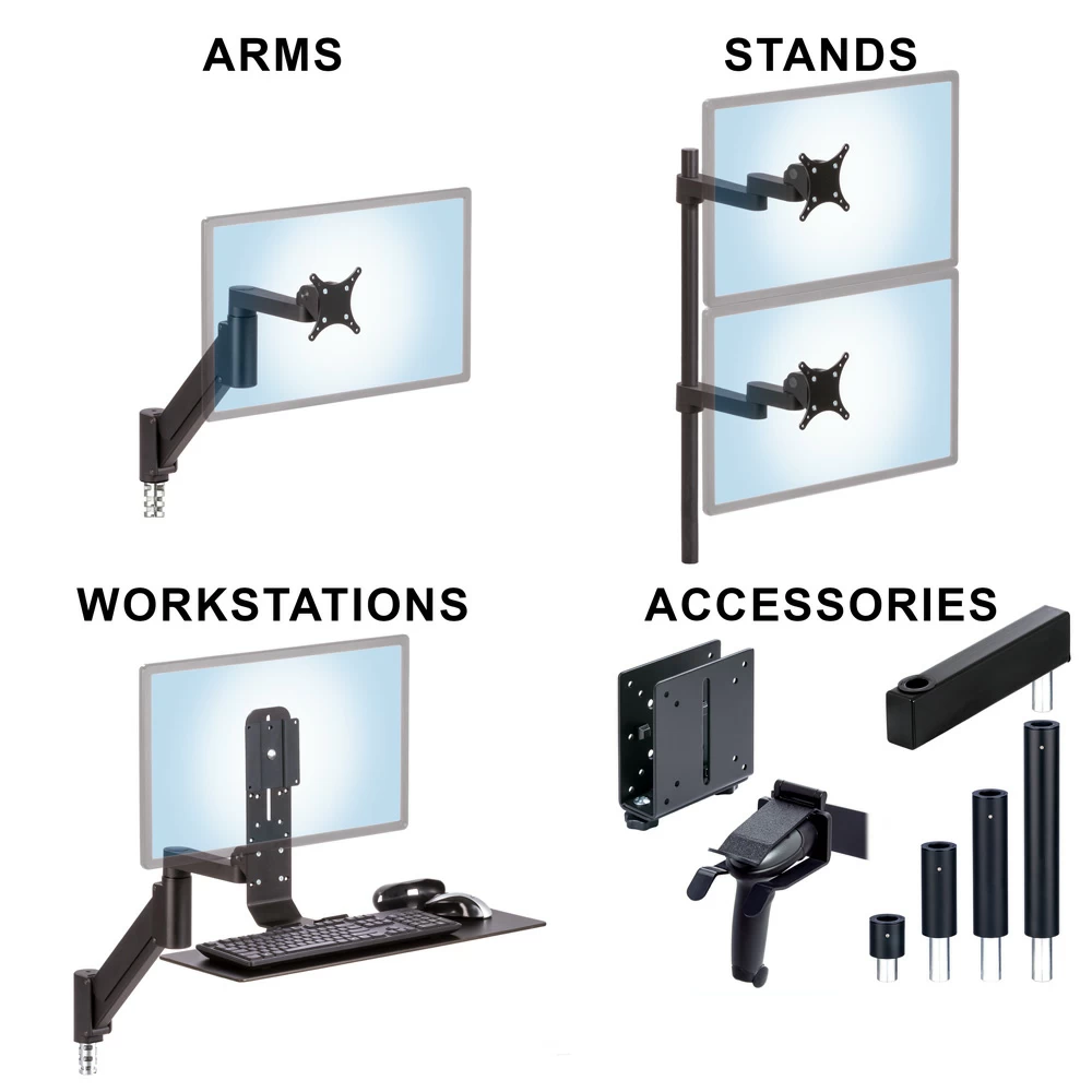 SERIES-118 custom solution workstations arms stands and accessories