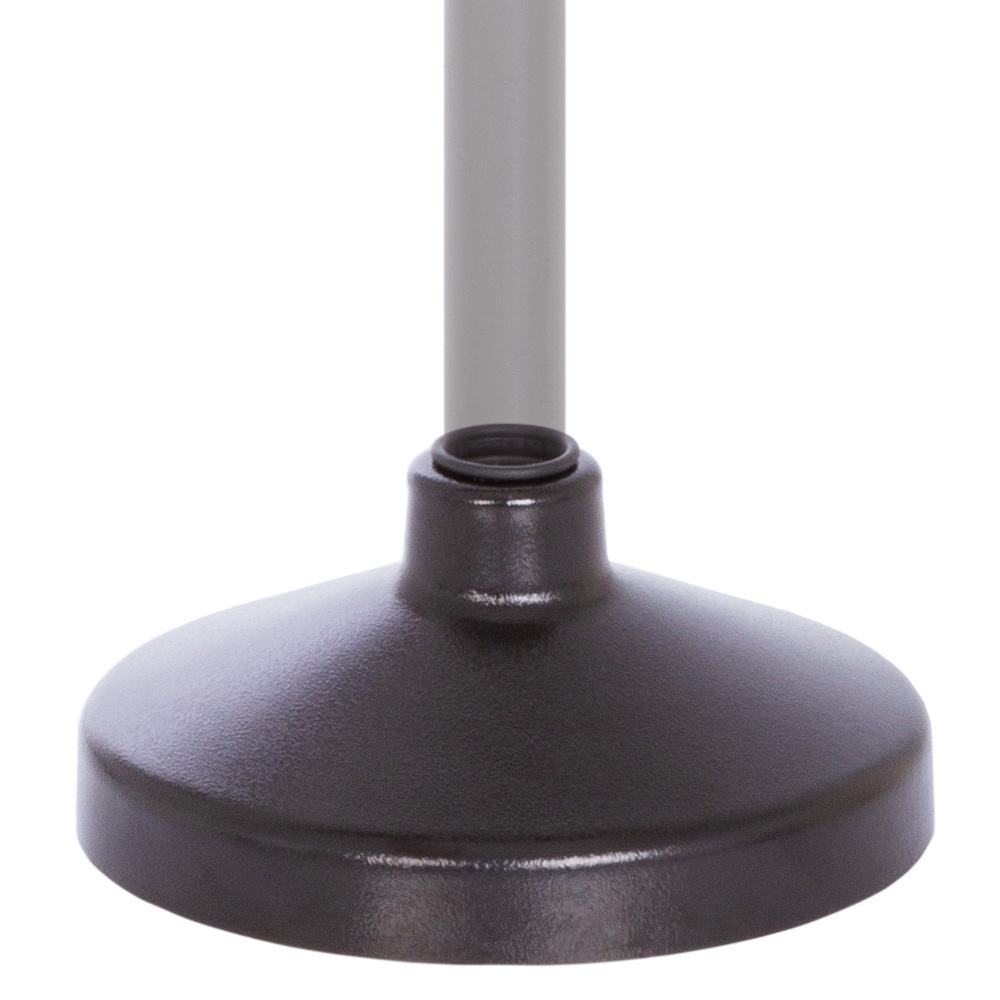 SERIES-192 Flange Base floor stand pole mount with base cover close-up