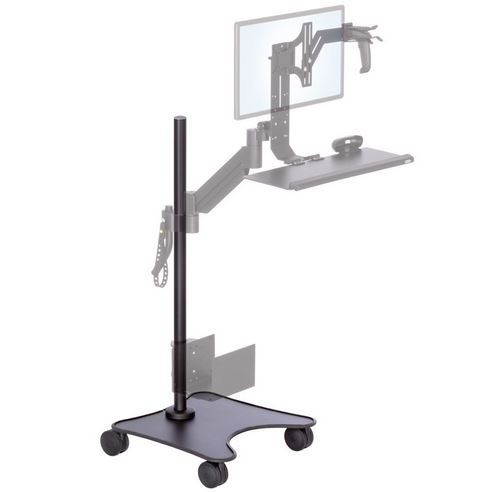 MCART with TRS2718 Monitor/Keyboard Arm, Scanner Bracket and CPU Holder
