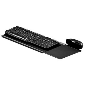 Removable Washable Medical Keyboard Tray System for left or right handed use 24" wide
