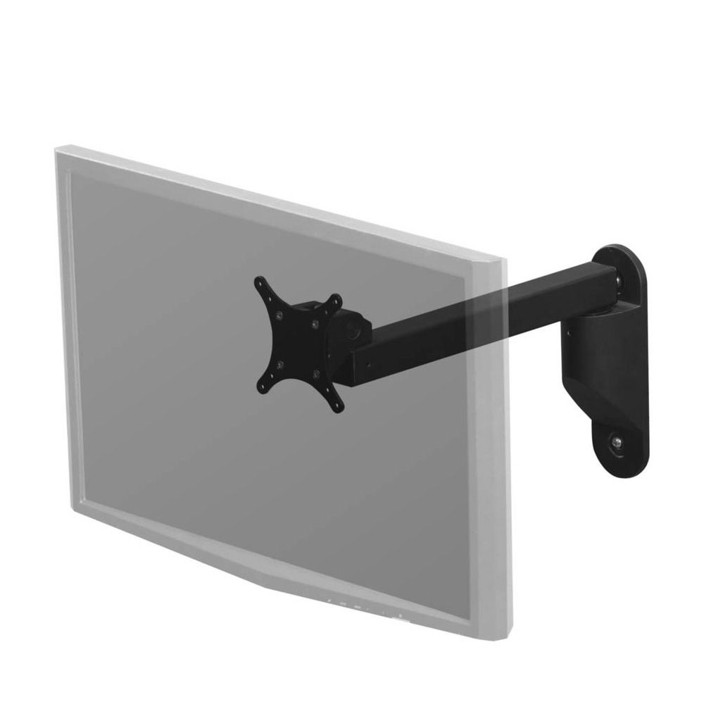 SA1288 Rigid straight arm mount shown with monitor and affixed to kit D wall mount.