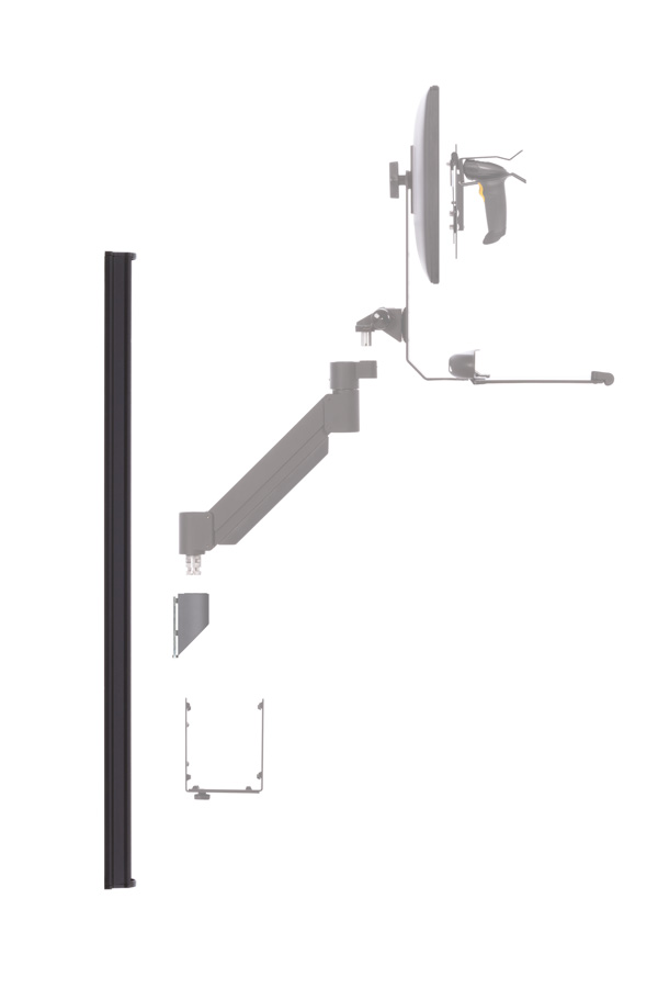 Series 118 ref guide ec track vertical wall track side view